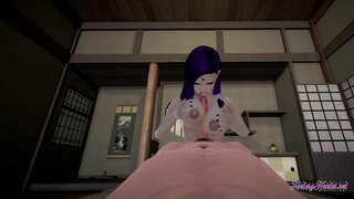 ���ौगंड टायटन्स हेन्टाई - पॉइण्ट ऑफ व्यू काळाकुटट् blowjob, boobjob आणि fucked