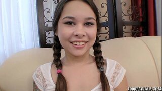 Aph pigtailed teen POV blowjob