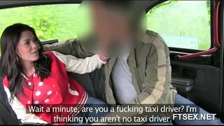 Brunette parvulus, non vis reddere taxi driver