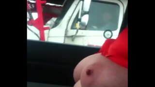 Aussiefox mengusik pemandu lori