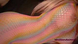 Busty Blonde Slut Masturbates Abayo Elide Lollipop